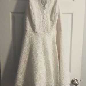 Glittery Cream dress